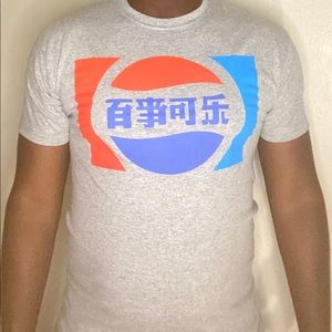Hearher grey japanese medium pepsi shirt